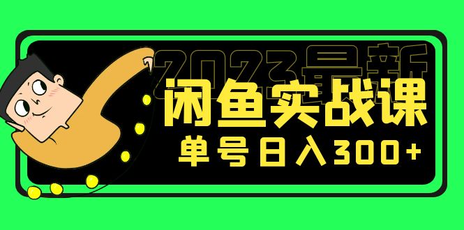 【5177】花599买的闲鱼项目：2023最新闲鱼实战课，单号日入300+（7节课）