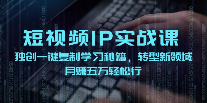 【第11332期】短视频 IP实战课，独创一键复制学习秘籍，转战新领域，月赚五万轻松行