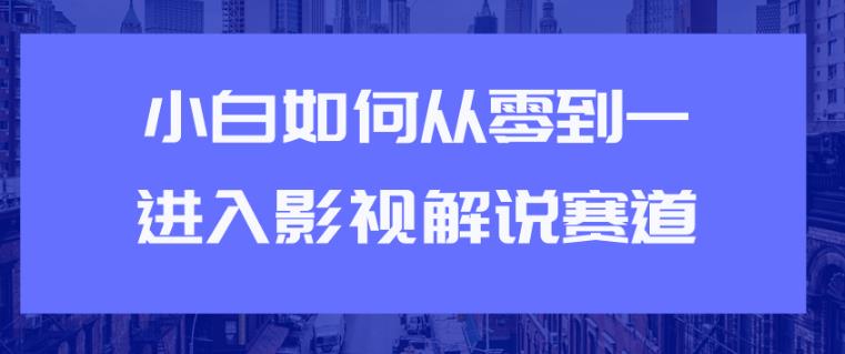 【2231】教你短视频赚钱玩法之小白如何从0到1快速进入影视解说赛道