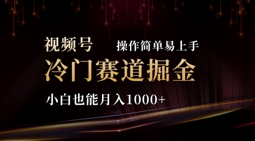 【10669】2024视频号三国冷门赛道掘金，操作简单轻松上手