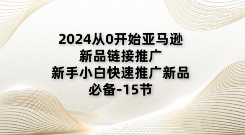 【10748】2024从0开始亚马逊新品链接推广，新手小白快速推广新品