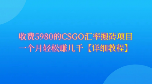 【9670】CSGO装备搬砖，月综合收益率高达60%，你也可以！