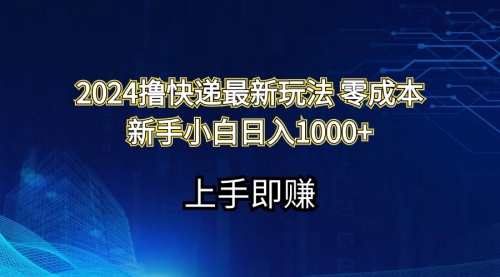 【第11043期】2024撸快递最新玩法零成本新手小白日入1000+