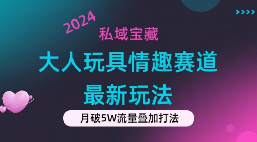 【10952】私域宝藏：大人玩具情趣赛道合规新玩法，零投入，私域超高流量成单率高