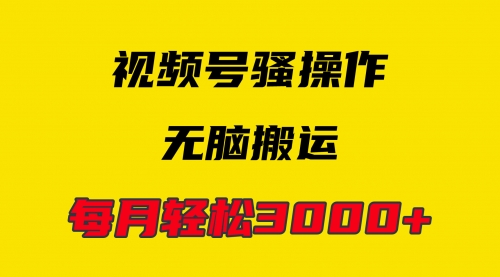 【9826】4月最新视频号无脑爆款玩法，每天轻松3000+