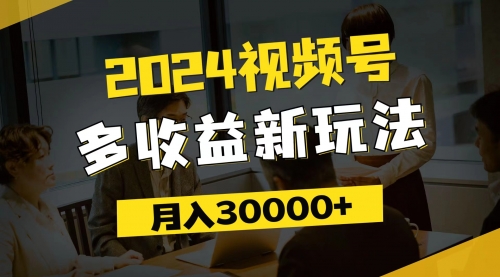 【第11166期】2024视频号多收益新玩法，每天5分钟，月入3w+