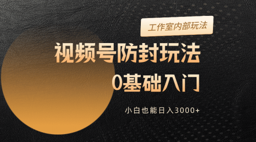 【9949】2024视频号升级防封玩法，零基础入门，小白也能日入3000+