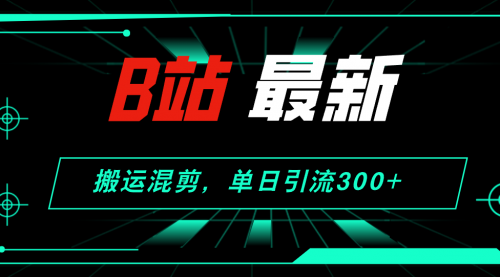 【第11263期】B站最新，搬运混剪，单日引流300+创业粉