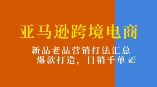 【10895】亚马逊跨境电商：新品老品营销打法汇总，爆款打造，日销千单