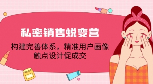 【第11476期】私密销售蜕变营：构建完善体系，精准用户画像，触点设计促成交