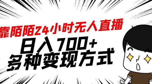 【9151】靠陌陌24小时无人直播，日入700+