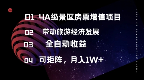 【第11322期】4A级景区房票增值项目 带动旅游经济发展 全自动收益