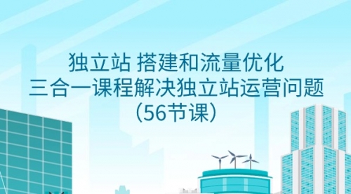 【9156】独立站 搭建和流量优化，三合一课程解决独立站运营问题（56节课）