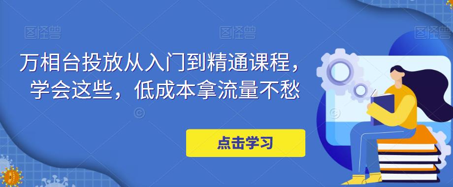 【5017】万相台投放·新手到精通课程，学会这些，低成本拿流量不愁