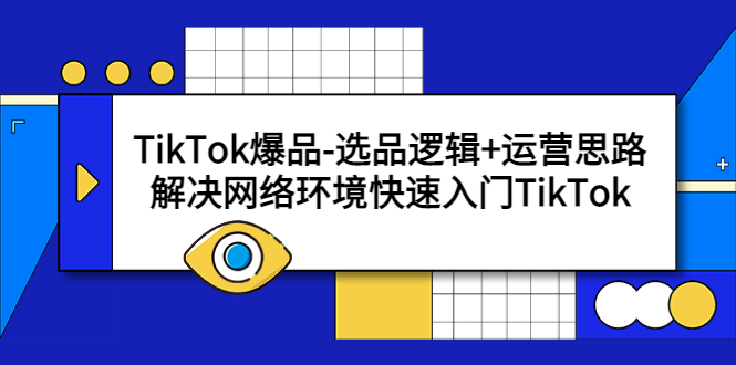 【5624】TikTok爆品-选品逻辑+运营思路：解决网络环境快速入门TikTok