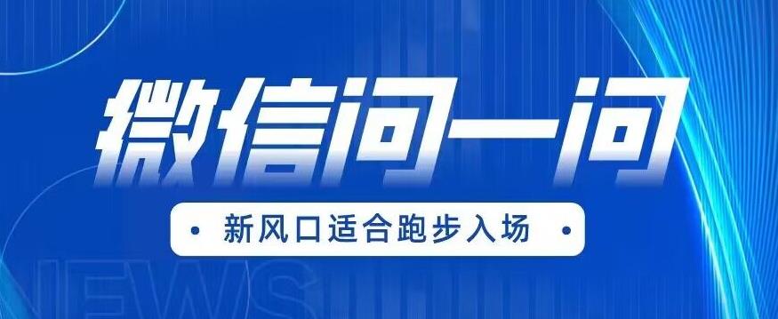 【6629】全网首发微信问一问新风口变现项目（价值1999元）【揭秘】