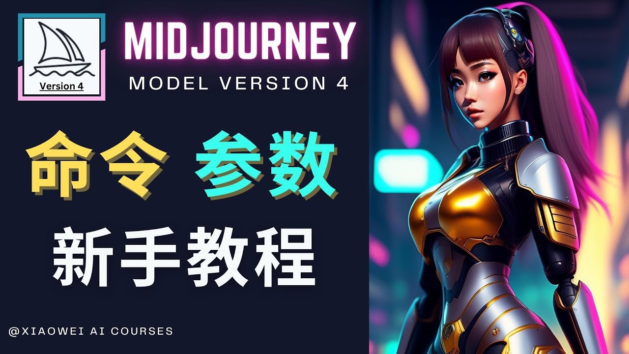 【4978】Midjourney新手入门教程，轻松创作顶级图像，命令参数-新手教程