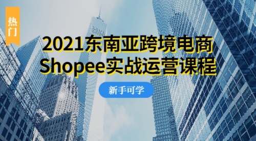 【2335】2021东南亚跨境电商Shopee实战运营课程，0基础、0经验、0投资的副业项目