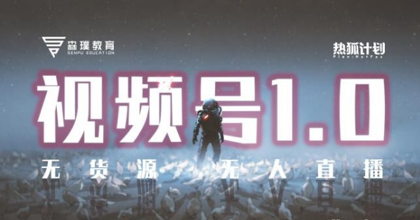 【2442】「热狐计划」视频号1.0必爆玩法，微信视频号无货源+无人直播