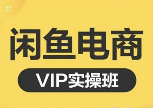 【2526】闲鱼电商零基础入门到进阶VIP实战课程，帮助你掌握闲鱼电商所需的各项技能