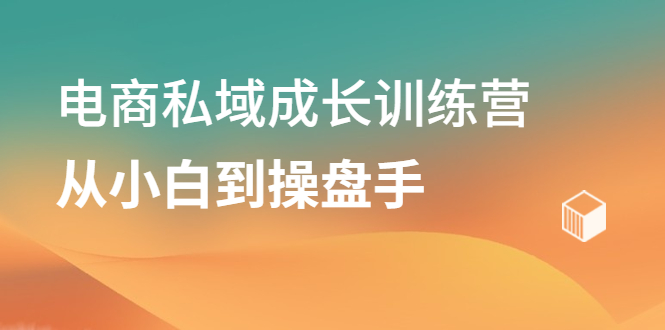 【2573】电商私域成长训练营，从小白到操盘手，7天魔鬼训练