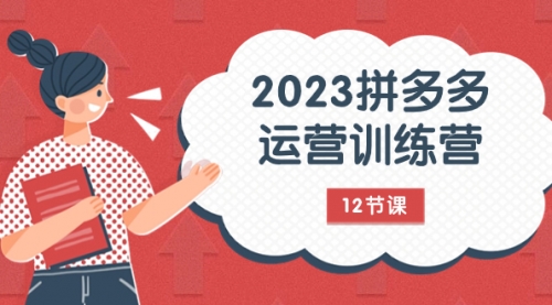 【8102】2023拼多多运营训练营：流量底层逻辑，免费+付费流量玩法（12节课）