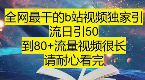 【8241】B站引流详细教程，附带资源入口