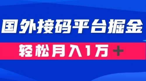 【8281】通过国外接码平台掘金卖账号： 单号成本1.3，利润10＋，轻松月入1万＋