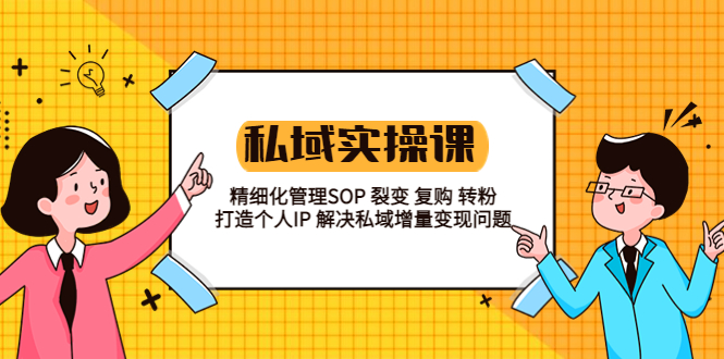 【5745】私域实战课程：精细化管理SOP 裂变 复购 转粉 打造个人IP 私域增量变现问题