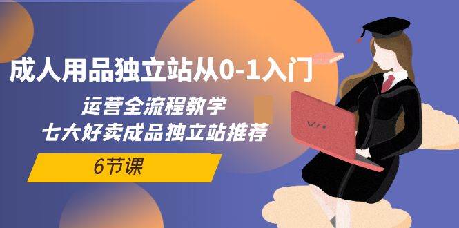 【9924】成人用品独立站从0-1入门，运营全流程教学，七大好卖成品独立站推荐-6节课